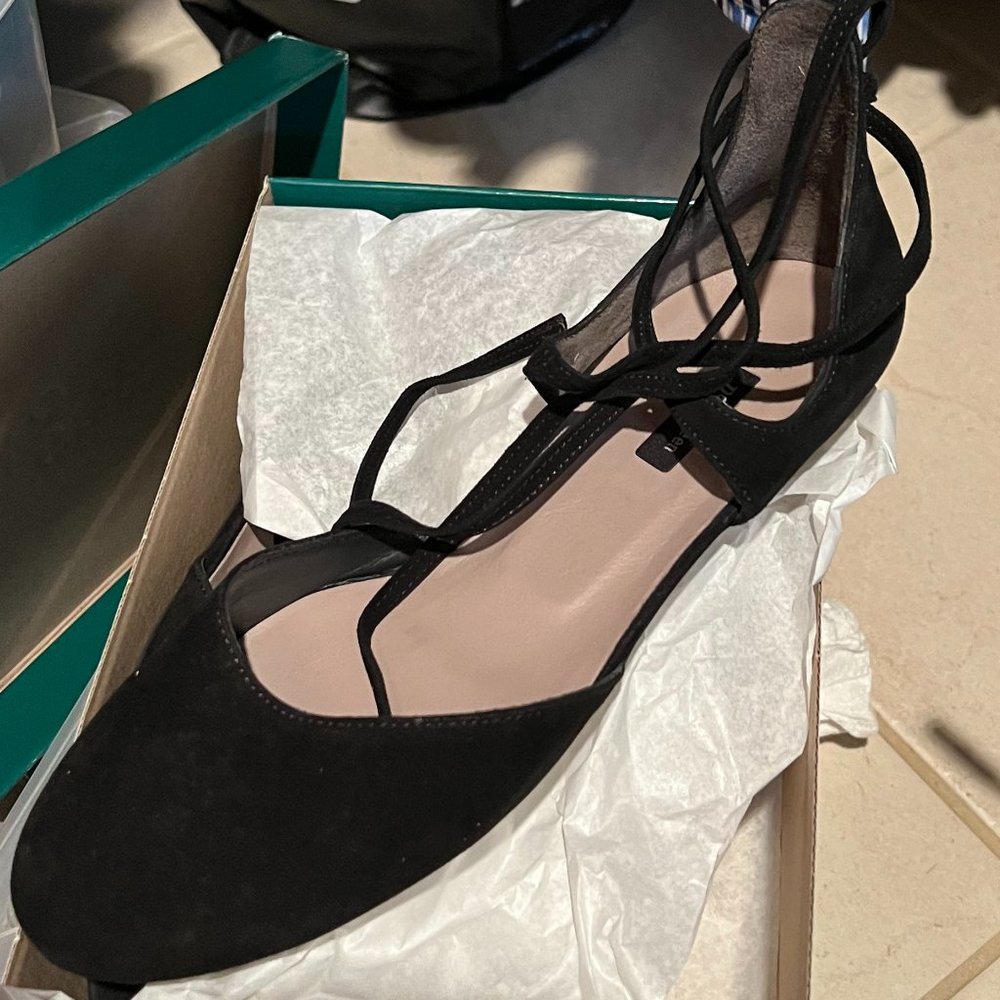 Lydia Flat Suede Pau Green Shoes